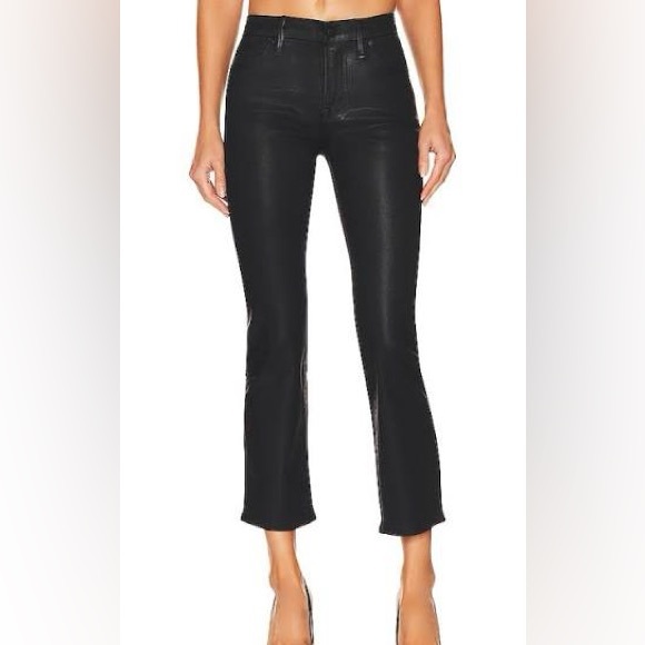 12 / 31 Good American straight Coated Black103, Good Straight black jeans - Picture 1 of 10